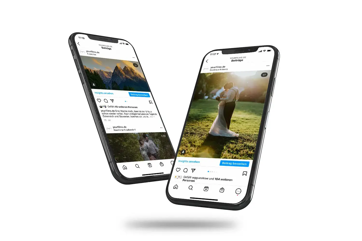 Wir erstellen Social Media Content, Yourfilms André König