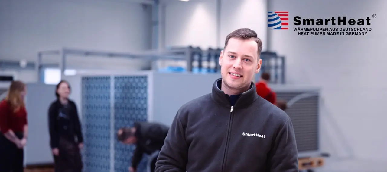 Mitarbeiter von SmartHeat während einer Videoproduktion in Mecklenburg-Vorpommern für Unternehmenskommunikation und Marketing